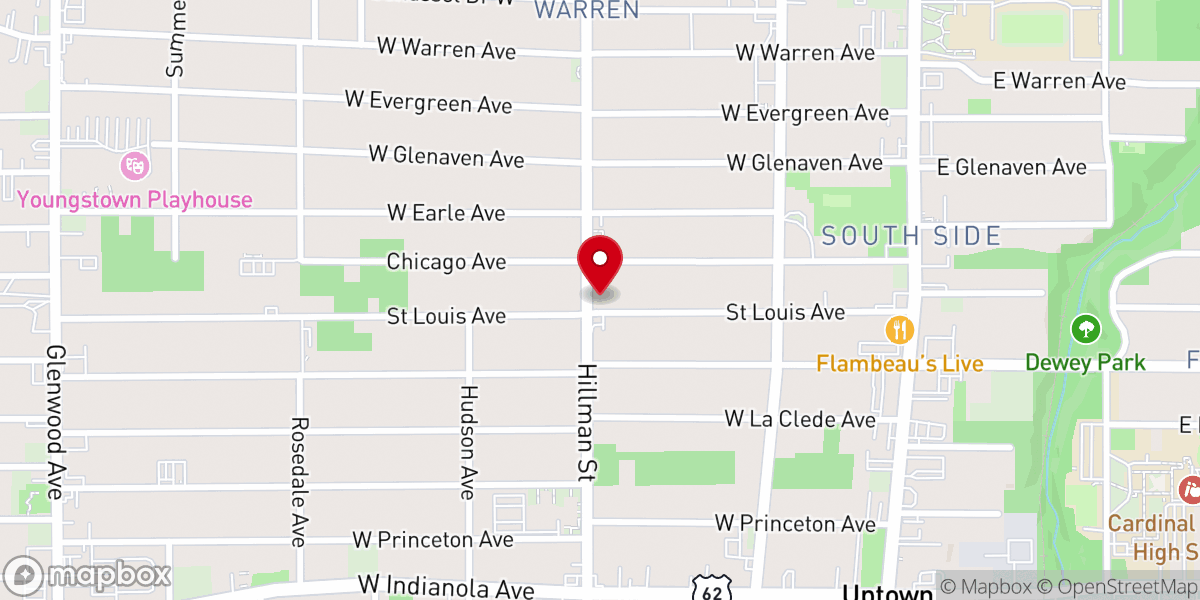 Map showing location of Peoples Chapel Mission