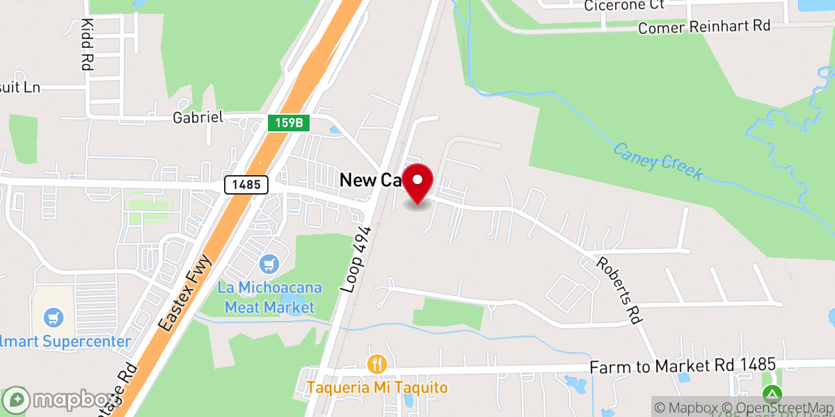 Map showing location of Templo Bautista LA HERMOSA