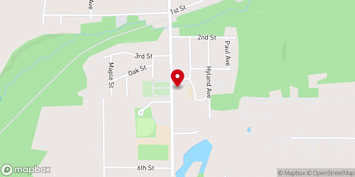 Map showing location of Luxemburg / Casco Food Pantry - Food Distribution Center