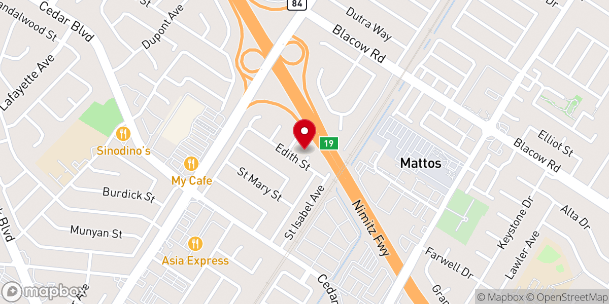 Map showing location of SOON Movement Global (KCCC USA) Bay Area