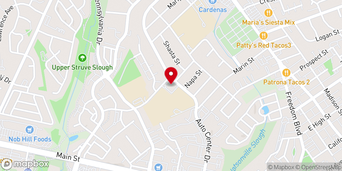 Map showing location of Arthur Road Baptist Church