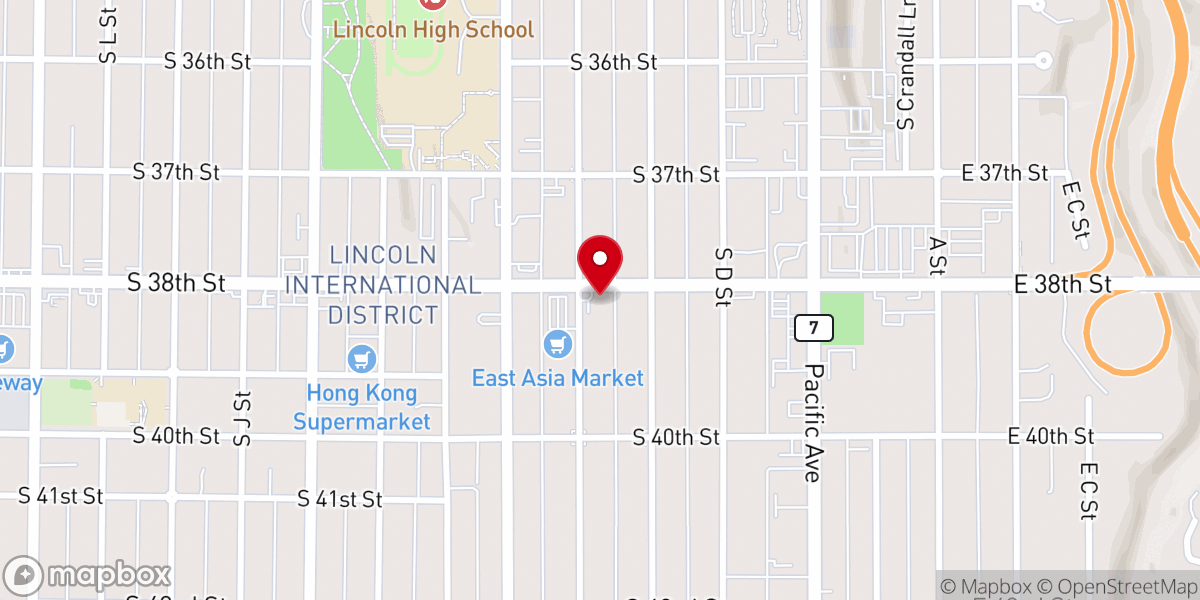 Map showing location of DOOR CHURCH - TACOMA