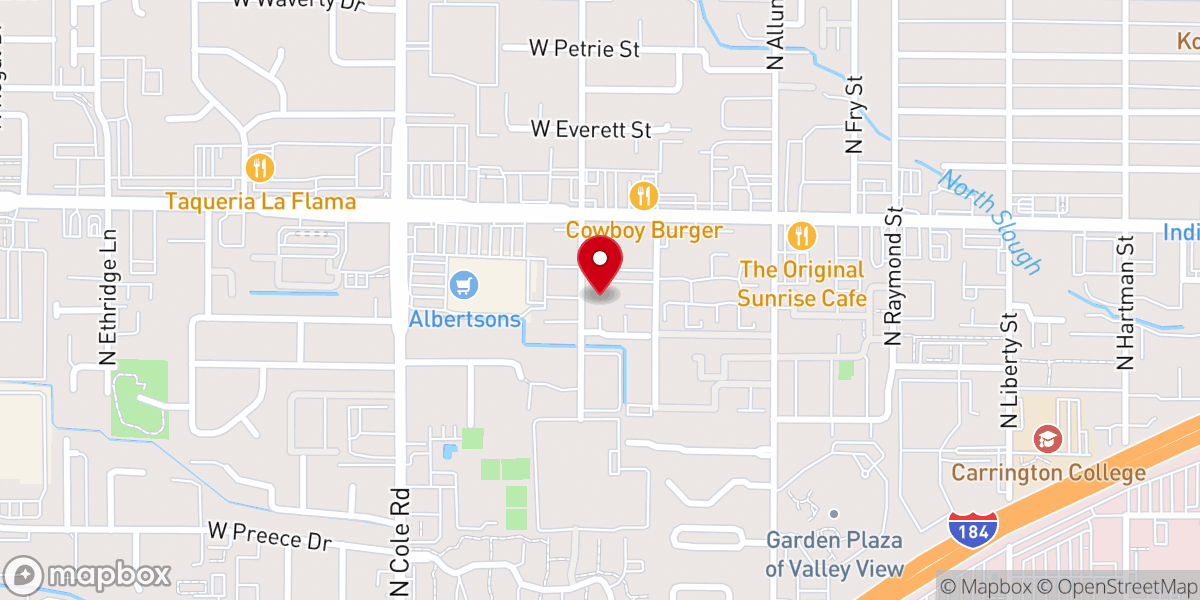Map showing location of Boise Chinese Christian Church