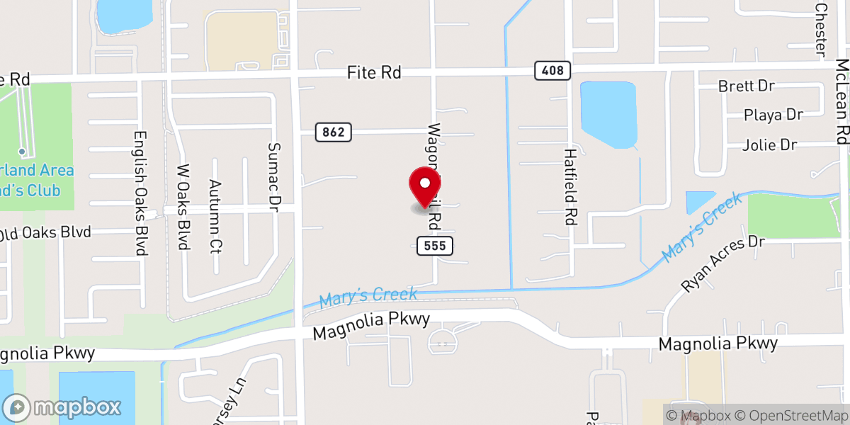 Map showing location of Cornerstone Church