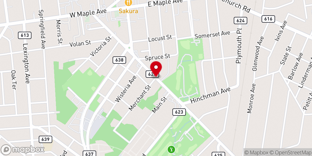 Map showing location of Macedonia Temple Baptist Church