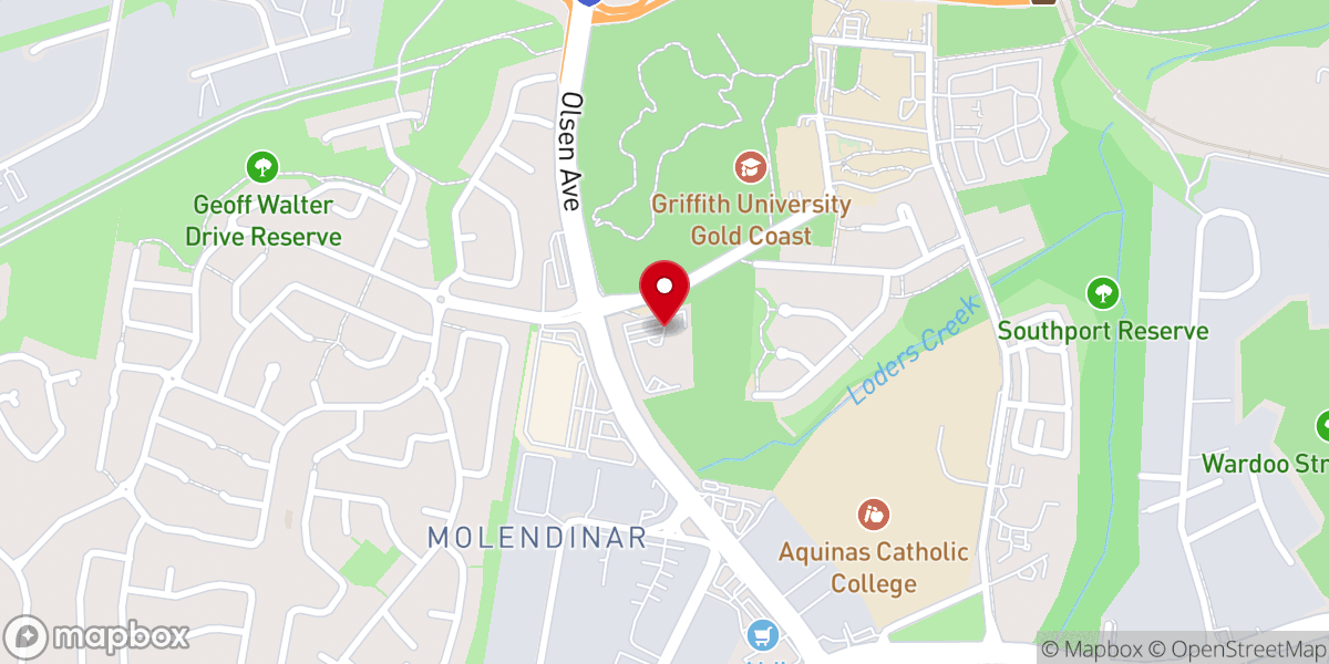 Map showing location of Southport Church of Christ