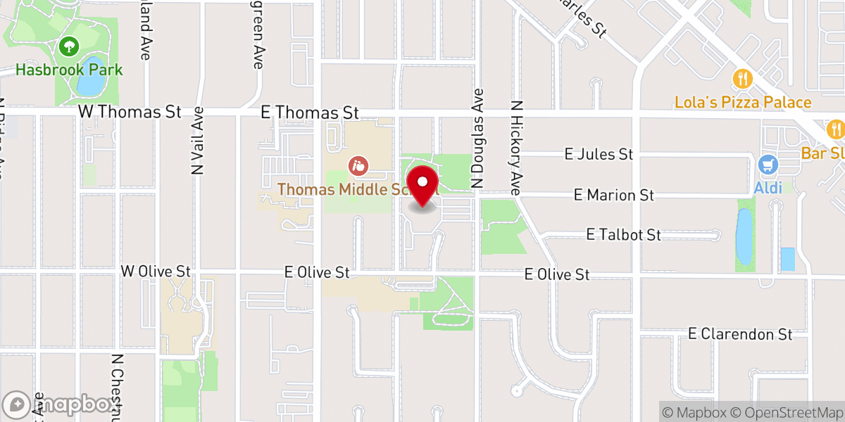 Map showing location of The Orchard Arlington Heights