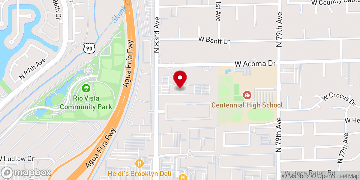 Map showing location of Fresh Start Church Assemblies of God