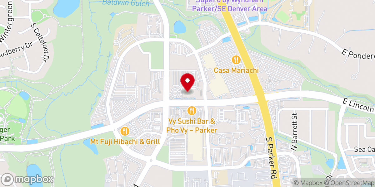 Map showing location of Crossroads Community Church