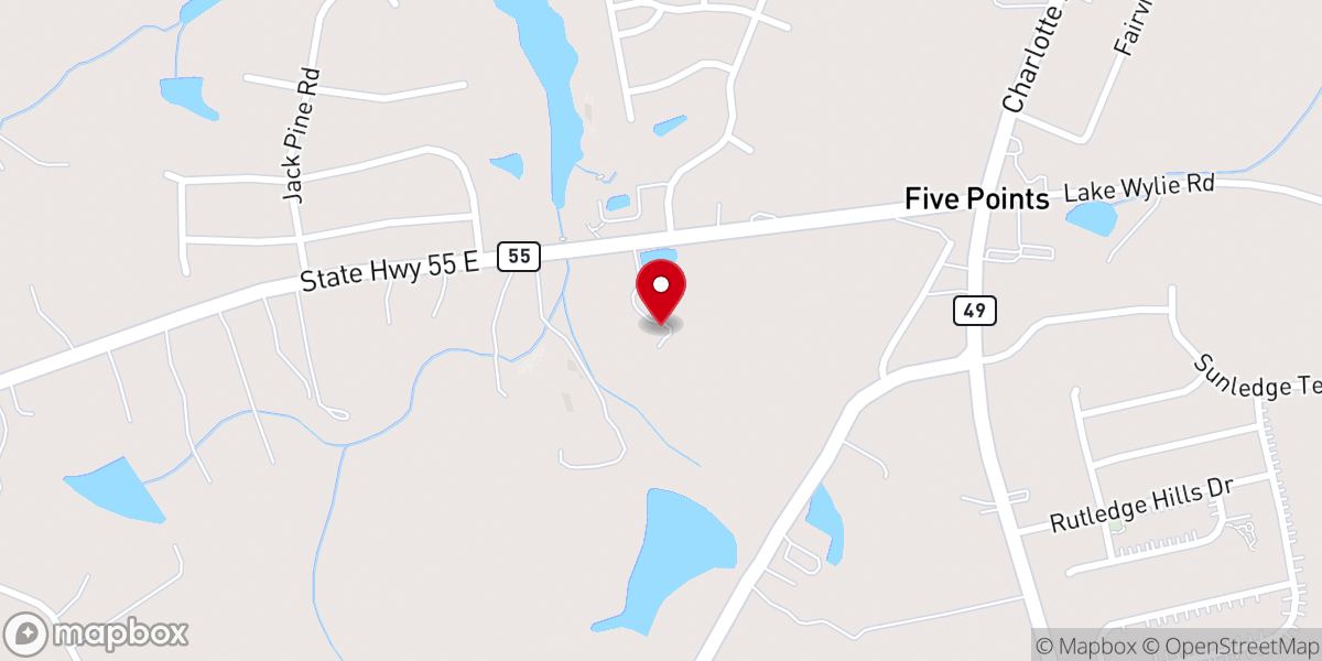 Map showing location of Imagine Church of the Carolinas