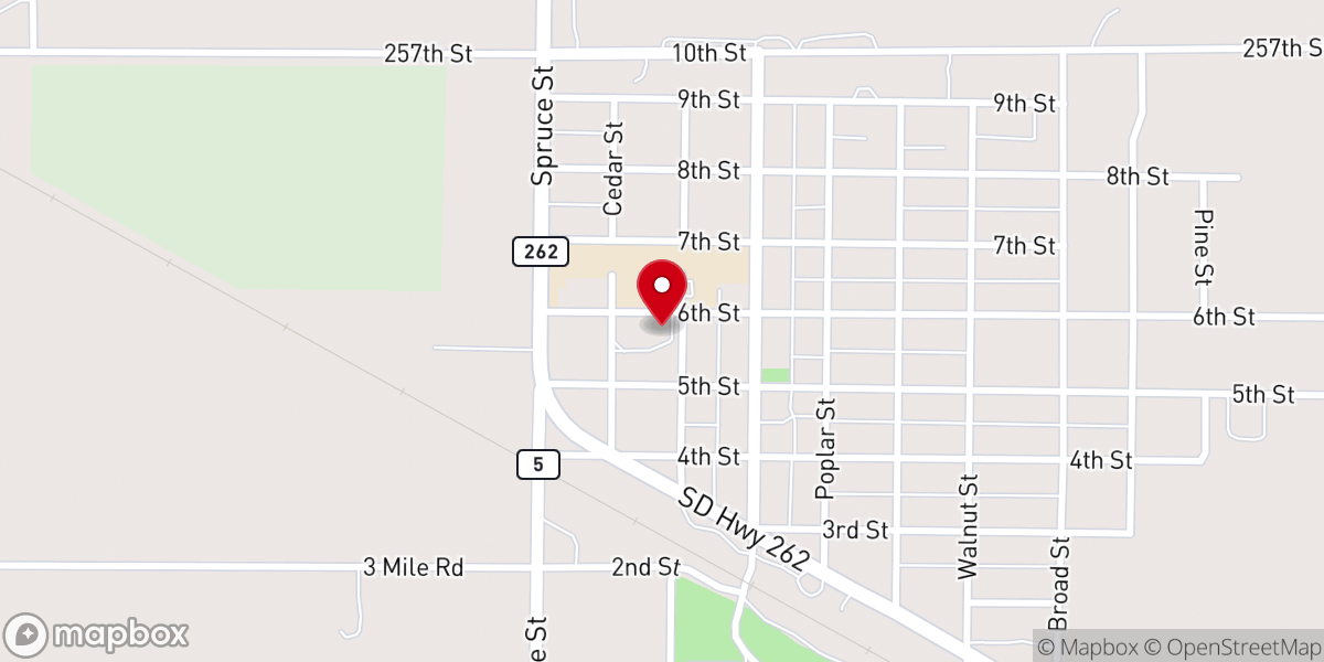 Map showing location of Catholic Parish Hall