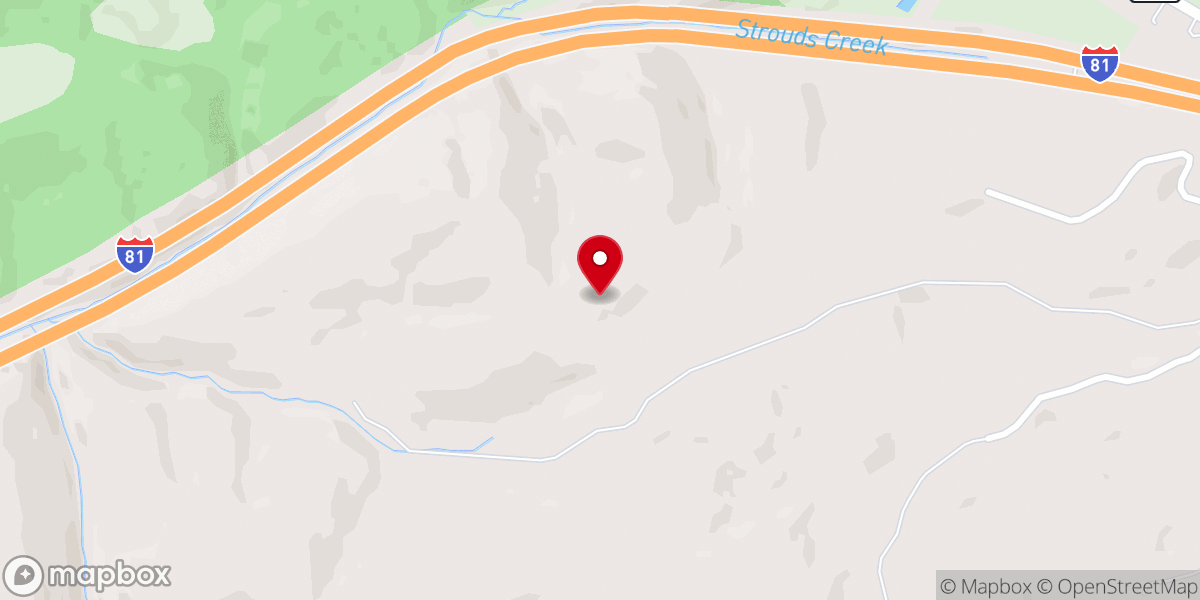Map showing location of Bains Chapel Campground