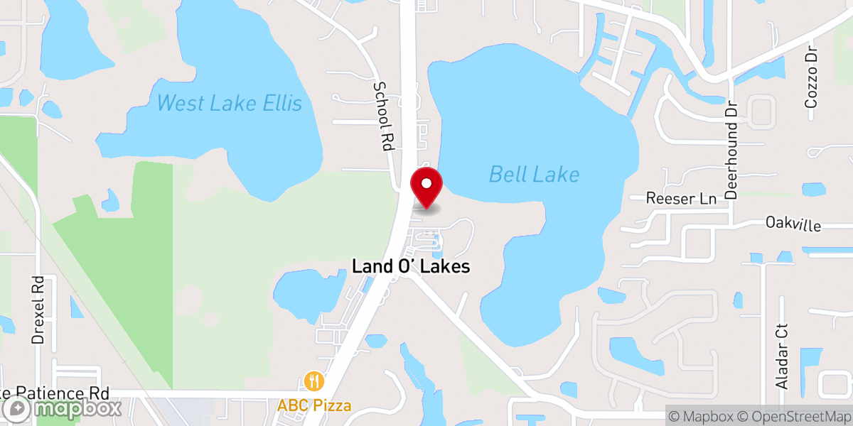 Map showing location of K and M TREASURES OF LAND O LAKES