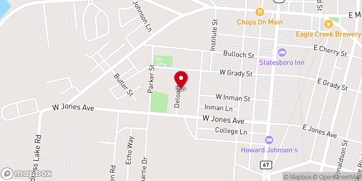Map showing location of LifeWay Church of God