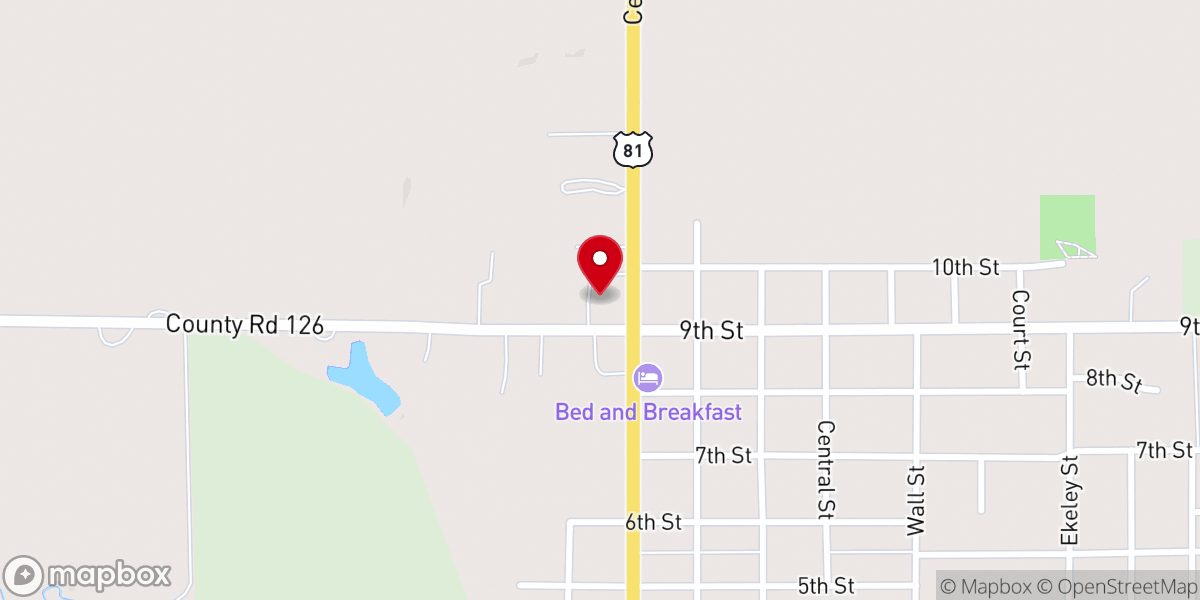 Map showing location of Evangelical Free Church