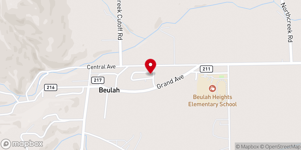 Map showing location of Our Lady of Lourdes Catholic Church
