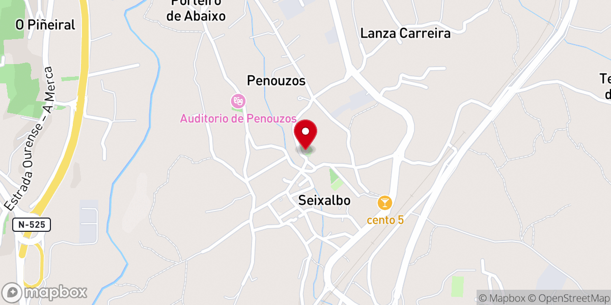 Map showing location of Iglesia de San Breixo de Seixalbo
