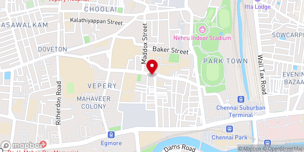 Map showing location of St. Joseph's Church