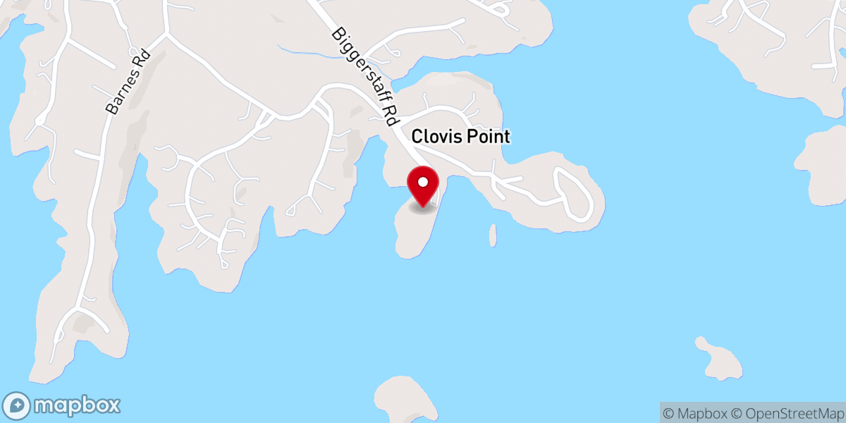 Map showing location of Biggerstaff Retreat