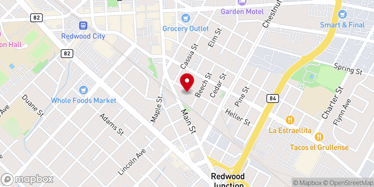 Map showing location of San Jose Obrero Catholic Church