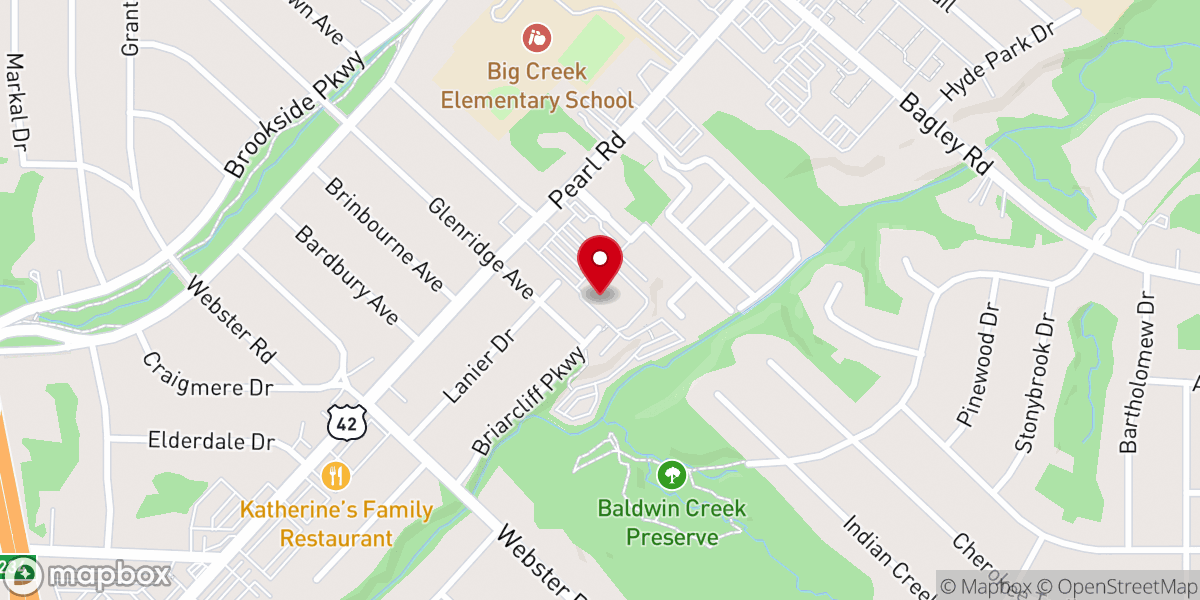 Map showing location of Grace Church - Middleburg Heights