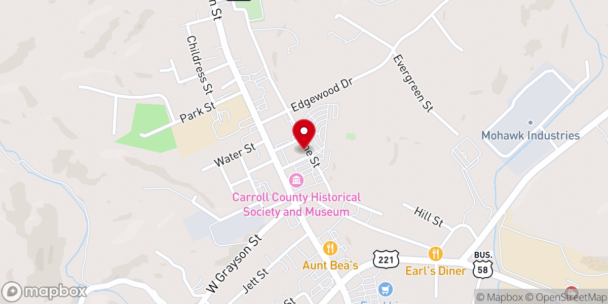 Map showing location of Tolbert & Tolbert, LLP