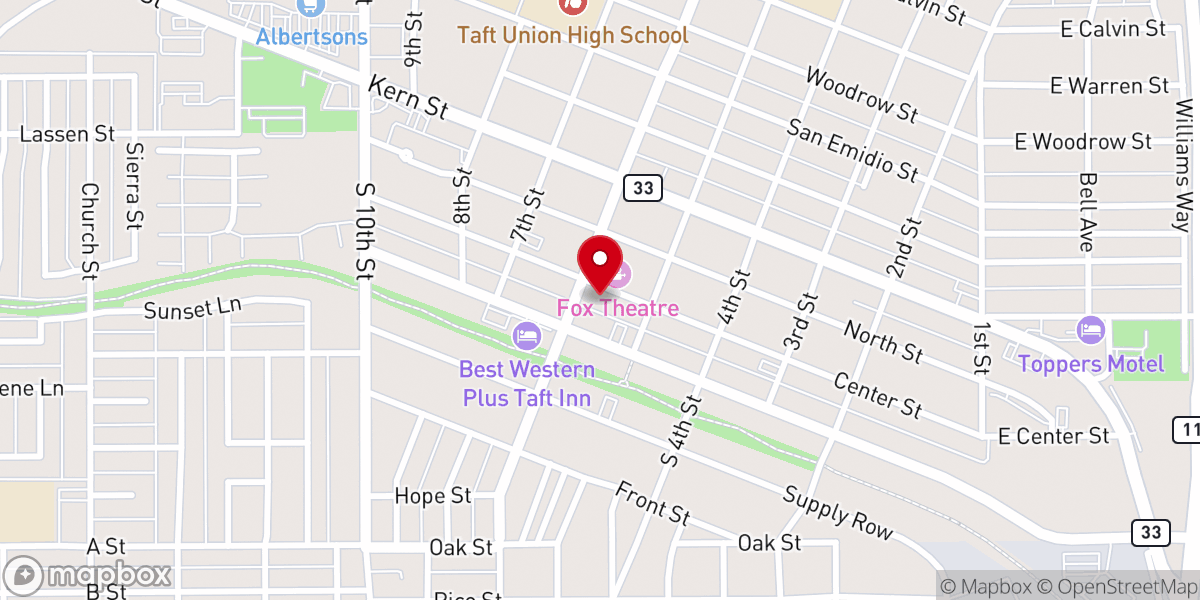 Map showing location of Iglesia de Dios Pentecostal M.I. Taft