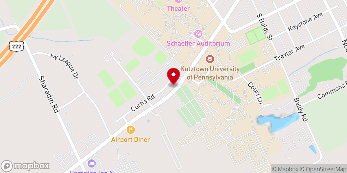 Map showing location of Lutheran Campus Ministries