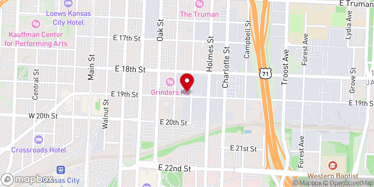 Map showing location of Abundant Life Church - Crossroads