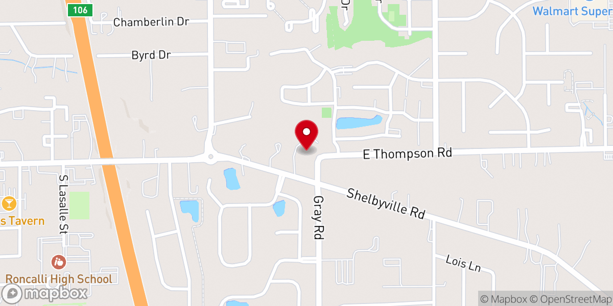 Map showing location of Faith United Church of Christ