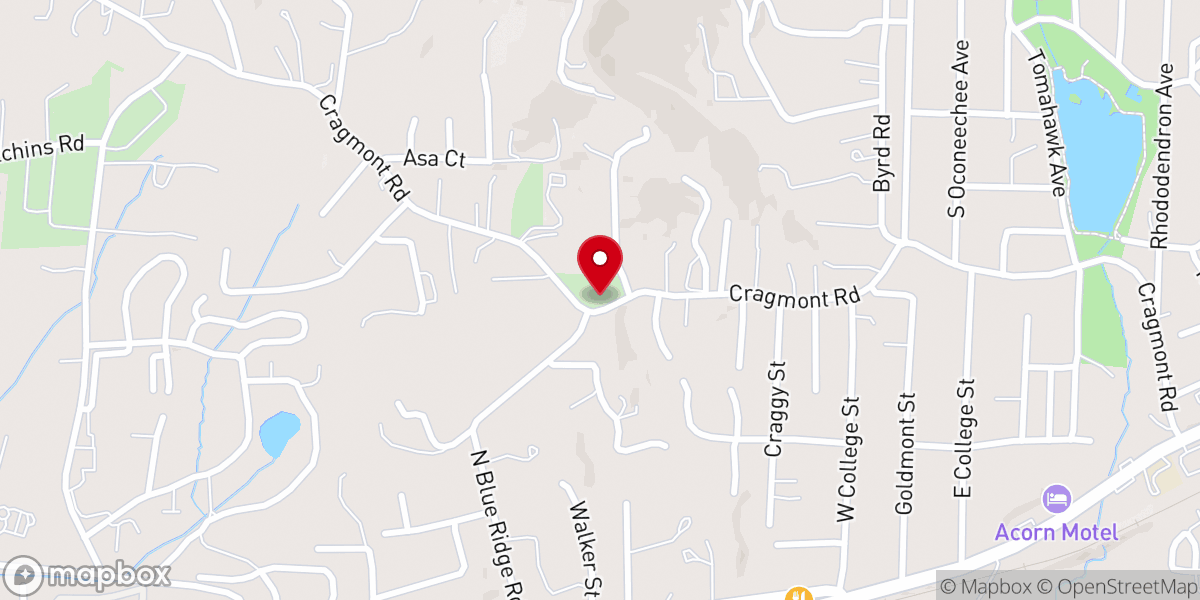 Map showing location of Thomas Chapel A.M.E. Zion Church