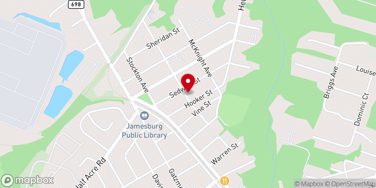 Map showing location of Monroe Community United Methodist