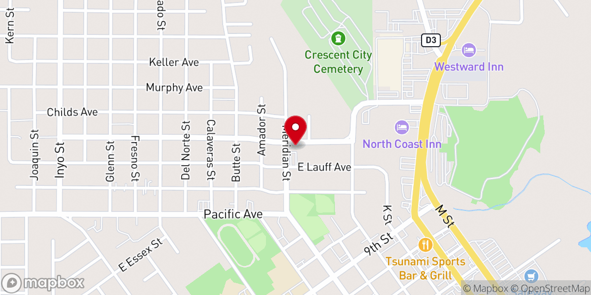 Map showing location of Grace Lutheran Church