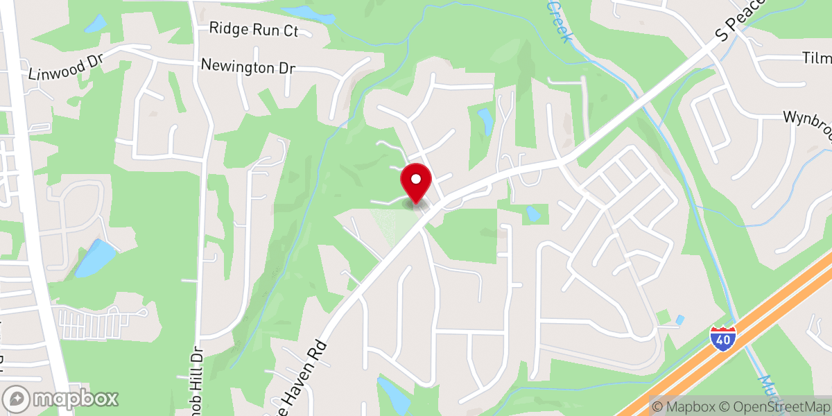 Map showing location of Boyers Church