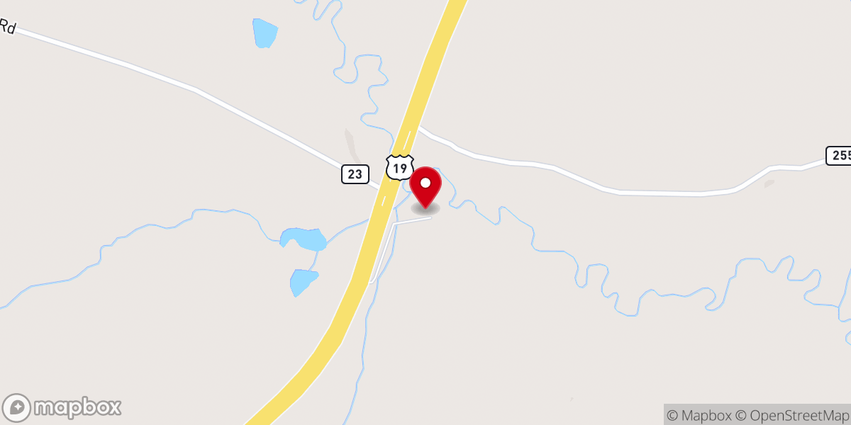 Map showing location of Lebanon Baptist Church