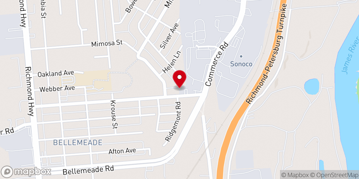 Map showing location of All Saints Apostolic Ministries