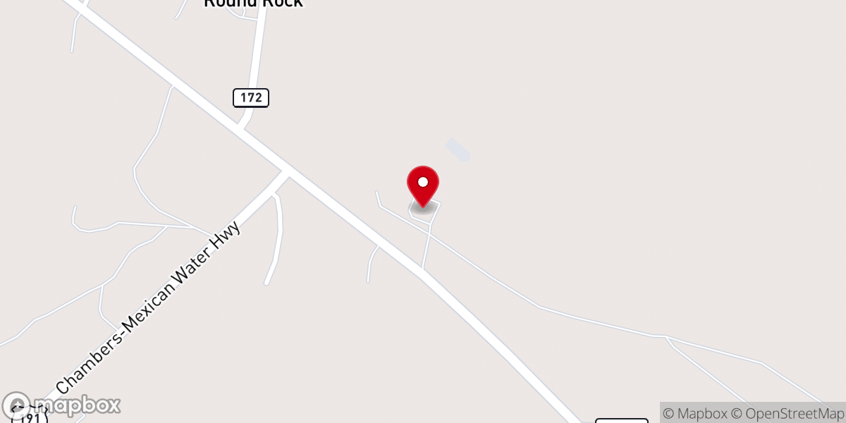 Map showing location of Round Rock Chapter House
