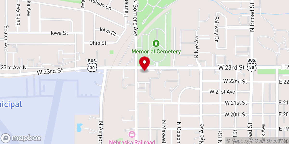 Map showing location of Iglesia de Cristo Pan de Vida