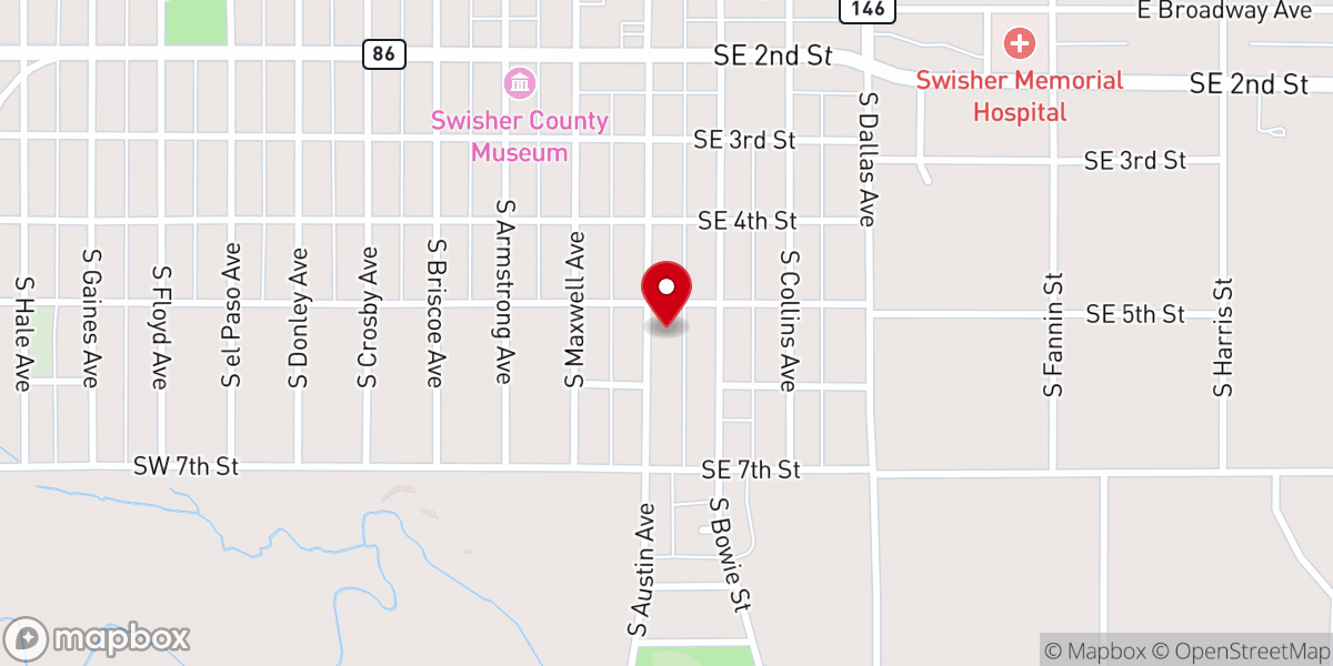 Map showing location of Holy Spirit Catholic Church