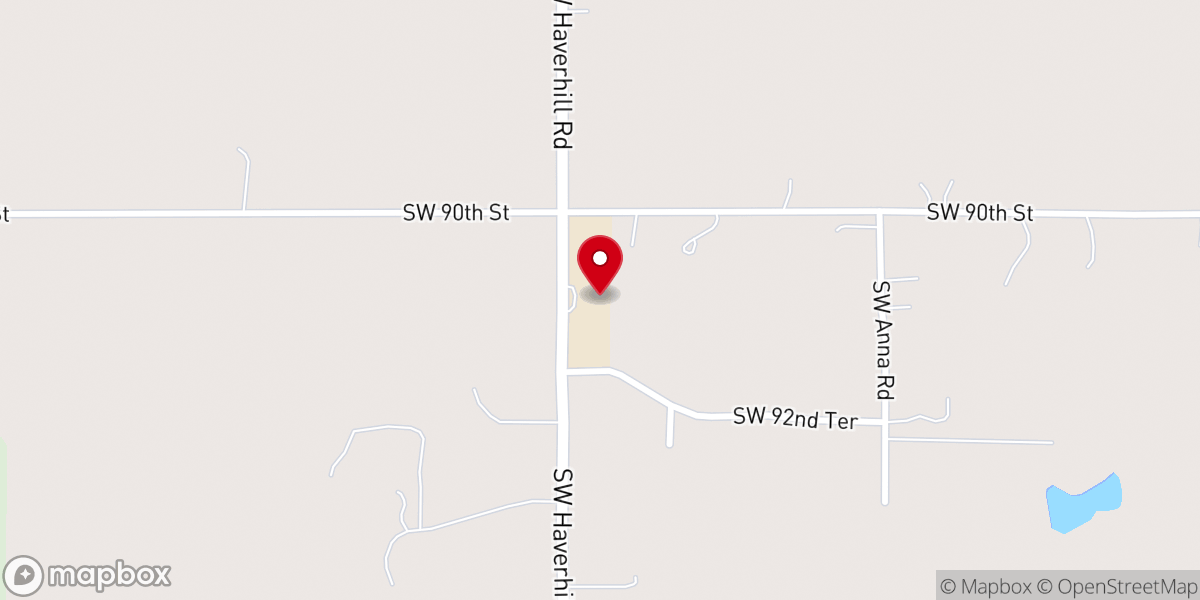 Map showing location of Real Life Church