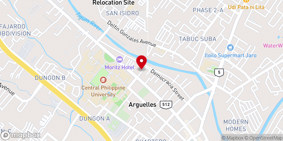Map showing location of KING'S WAY BAPTIST ACADEMY JARO, INC.
