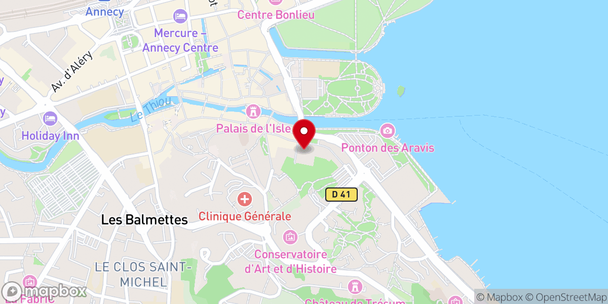 Map showing location of Couvent Saint-Joseph