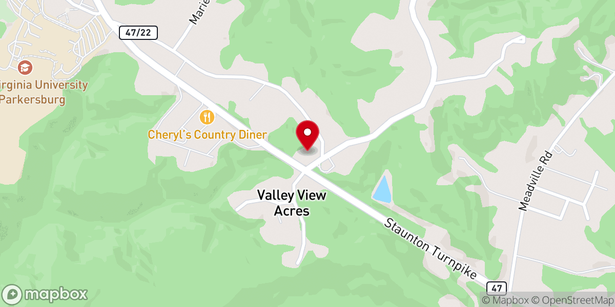 Map showing location of Sunrise Church of Christ