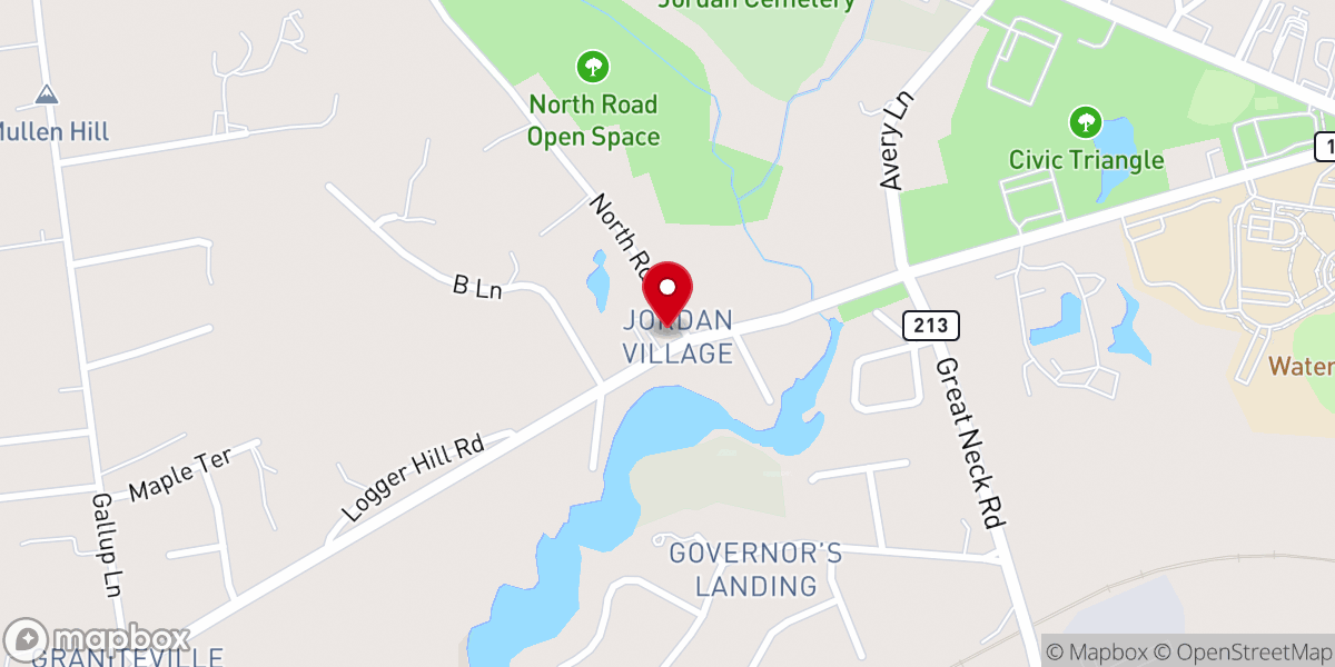 Map showing location of First Baptist Church