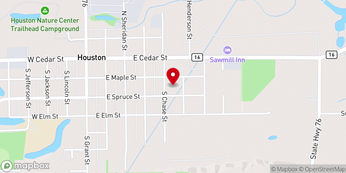 Map showing location of Cross of Christ Lutheran Church