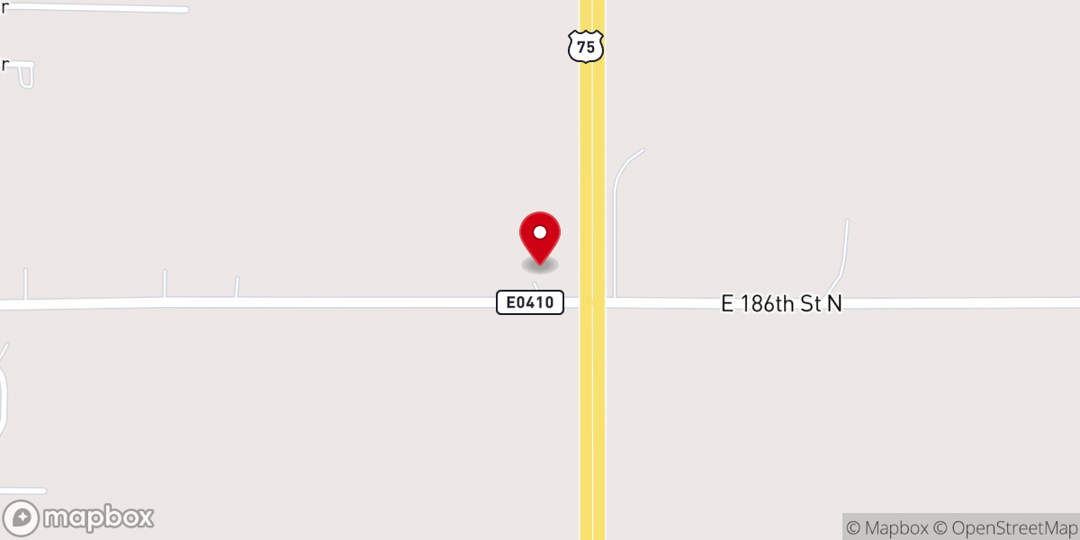 Map showing location of Tri-County Baptist Church