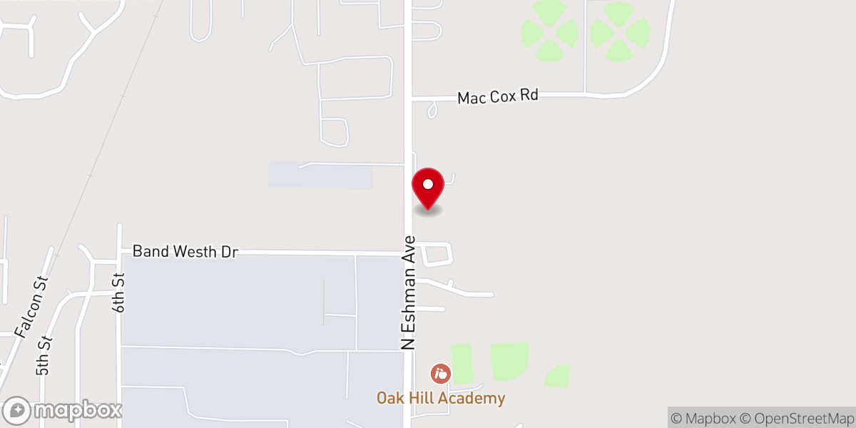 Map showing location of Fresh Church