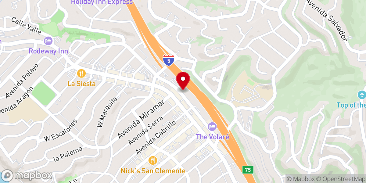 Map showing location of San Clemente Presbyterian Church