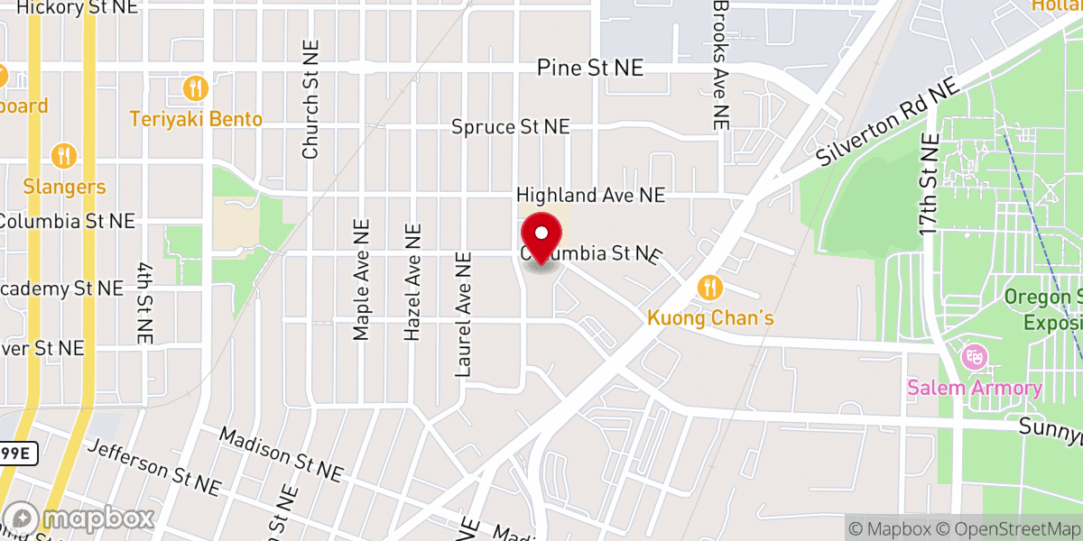Map showing location of St Vincent De Paul Catholic Church