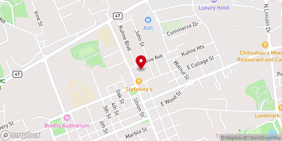 Map showing location of Troy Dream Center
